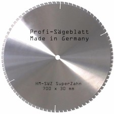 HM-Sägeblatt 700mm - 84 Zahn Nagelfest - SWZ Kreissägeblatt 700 mm Wippsäge Bau