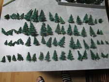 Busch / Noch ? H0  70 x  Tannen div Größen  aus Rückbau Zustand siehe Fotos