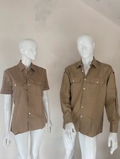 Tropenhemd Hemd original Bundeswehr NOS Khaki Beige Somalia Kurtz und Lang Arm 