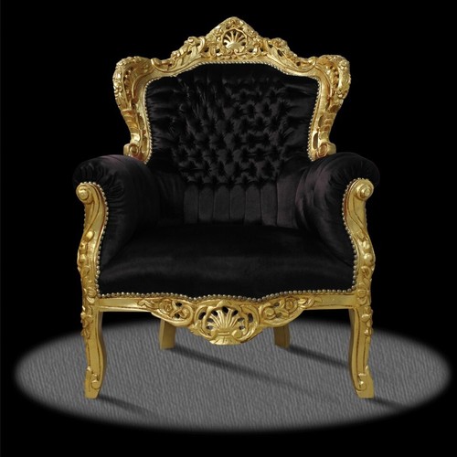 Barocksessel sessel schwarz - barocksessel,