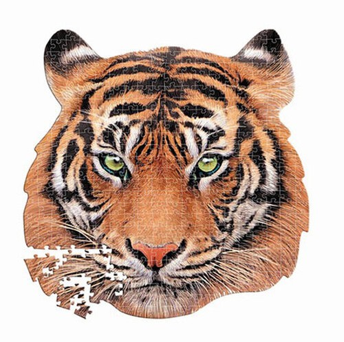 Puzzle tigerporträt - t.),