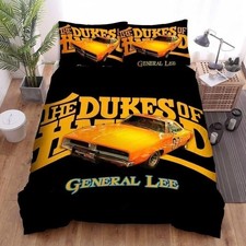 General Lee Bettwäsche Set Dukes of Hazzard Bettbezug135x200 Kissenbezüge80x80