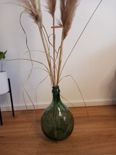 Weinballon alt grün Vintage Antik Hochzeit Deko Gärballon Glasflasche Glasvase