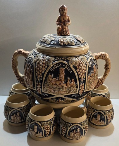 Vintage bowle punsch set - vintage, /punsch-set