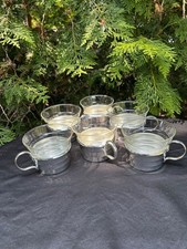 Vintage DDR Teegläser mit 6