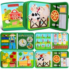 Montessori Busy Book Buch für Kleinkinder Lernspielzeug Activity Board Spielzeug