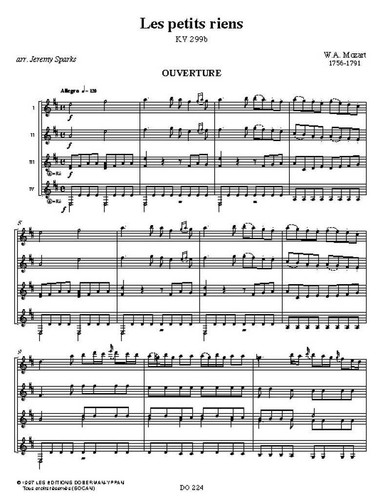 Les petits riens score - riens, and