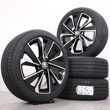 Sommerräder 17 Zoll Skoda Fabia 4 PJ Original Felgen gedreht Riegel Sommerreifen