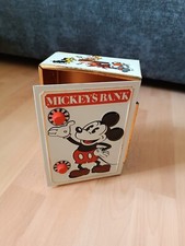 Vintage Rarität Mickey Mouse Bank Tresor Blechdose 1978 Walt Disney Maus