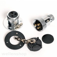 Borddurchlass 3 polig Boot Steckdose Decksdurchführung wasserdicht Durchlass