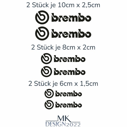 Aufkleber passend für brembo - aufkleber,