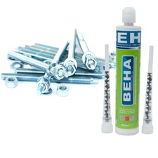 10 Ankerstangen, Bolzen M8 x