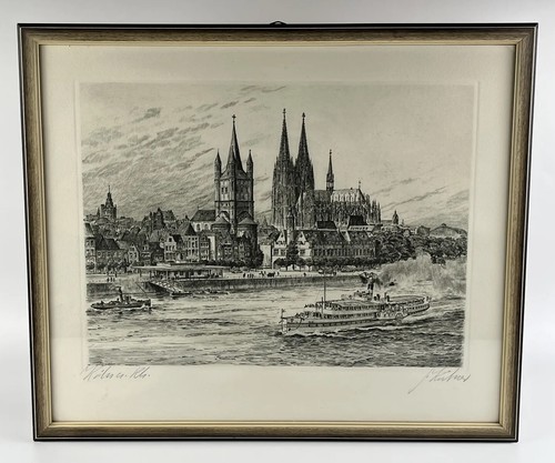 Antike radierung köln - antike,