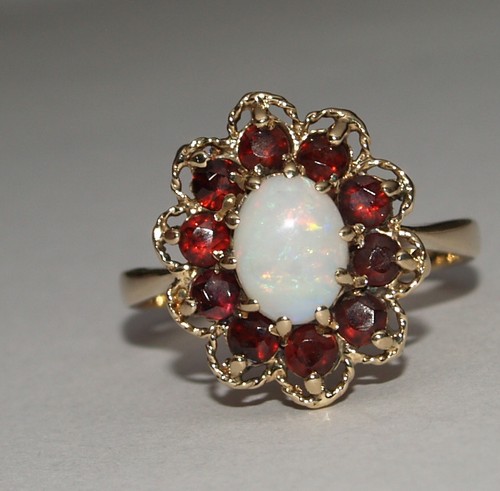 Ring gelbgold opal und - 9, kt