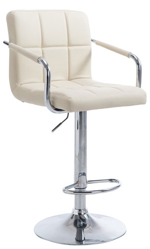 Barhocker lucy chrom - chrom, creme
