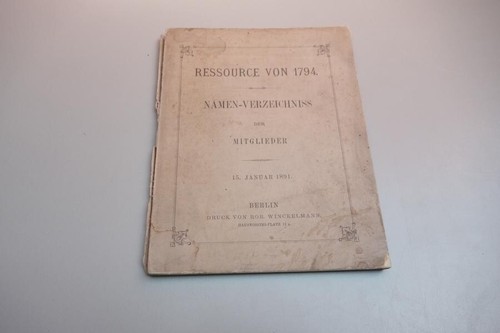 Loge freimaurer berlin - , 1891