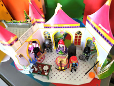Playmobil Ritter Knight Königschloss aus Pappe Diorama König und Gefolge Zubehör