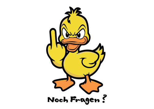 Ente autoaufkleber wandtattoo - ente, autoaufkleber/wandtattoo