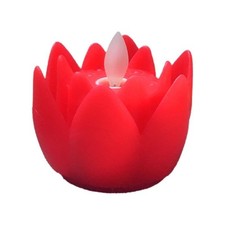 LED Lotus Kerze Flammenlos