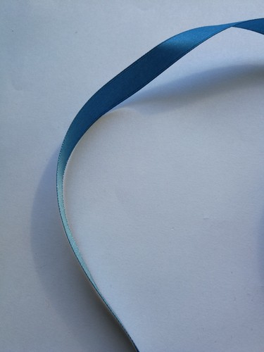 Satinband jeansblau 12 - ca., m