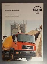 Prospekt MAN Betont wirtschaftlich. Fahrgestelle für Betonmischer und Betonpumpe