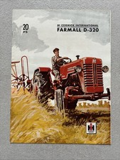 Original Prospekt IHC IH McCormick International Farmall D-320 Traktor Schlepper