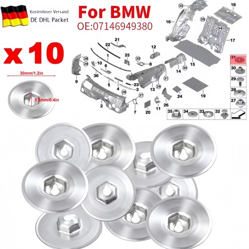 10x hitzeschutz befestigungs - hitzeschutz,