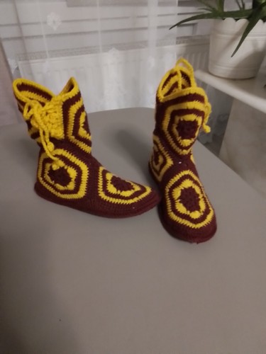 Handarbeit gehäkekte socken - handarbeit,