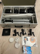 HEDLER TURBO LUX SILENT 3,75 KW VIDEO LEUCHTEN 3 Stative 3 Schirme