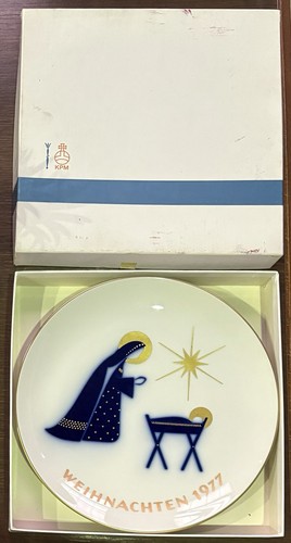 Kpm weihnachtsteller 1977 - 1977, ca