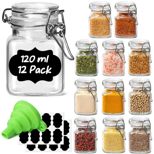 Gewürzgläser 120ml set - gewürzgläser,