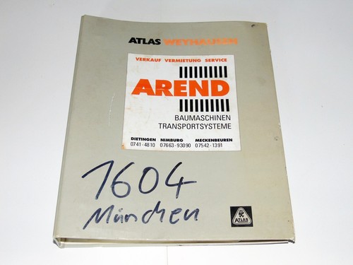 Atlas 1602 mobilbagger - atlas,