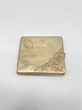 * ZIGARETTENETUI ALPACCA MONOGRAMM JK SILBER VERSILBERT VINTAGE