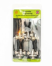 3 x verstellbare Edelstahl