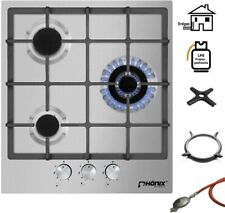 Phönix PS-450T Einbau Gaskochfeld Kochfeld Edelstahl Gaskocher 3 flammig autark