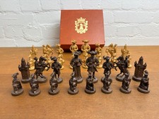 Alte Schachfiguren OVP Sammler Alt Kunststoff 60er Figur Schachspiel Figuren Set