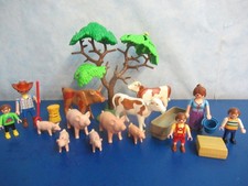viele Kühe Schweine Baum Figuren zu 4490 3072 5119 Bauernhof Playmobil 8365