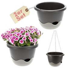 2er set blumentopf hängeampel - set,