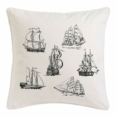 Kissenbezug 40x40cm segelboot - kissenbezug,