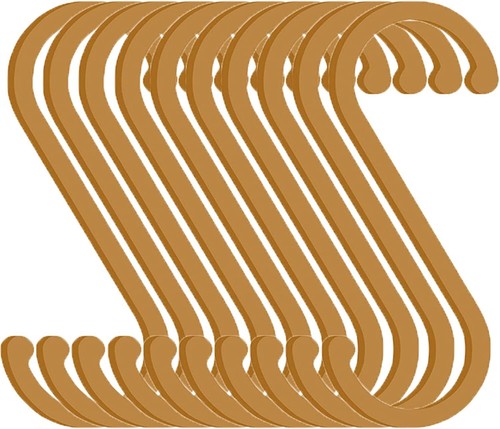 10x haken aluminium - 10x, s-haken