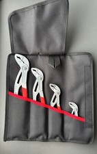 Knipex Cobra Hightech Wasserpumpenzange Set in Rolltasche verchromt