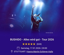 Bushido - Front of Stage! - Stuttgart - 17.01.2026 - Sold Out - Schleyerhalle