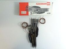 Fleischmann Spur H0 6058 elek. Dreiwegweiche siehe Foto in OVP PK1844