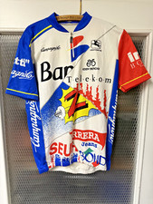 Banesto Telekom Merckx Trikot jersey Giordana Rennrad Größe M vintage Campagnolo