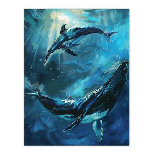 Delfin wal unterwasser tanz - delfin,
