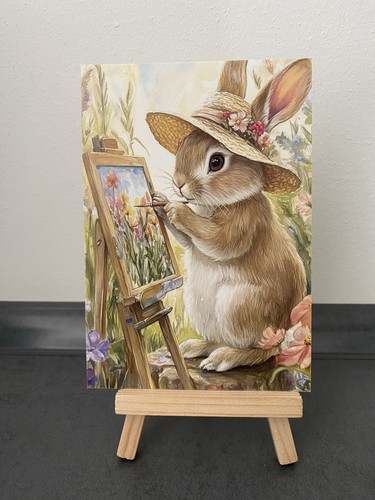 Postkarte motivkarte hase mit - postkarte,