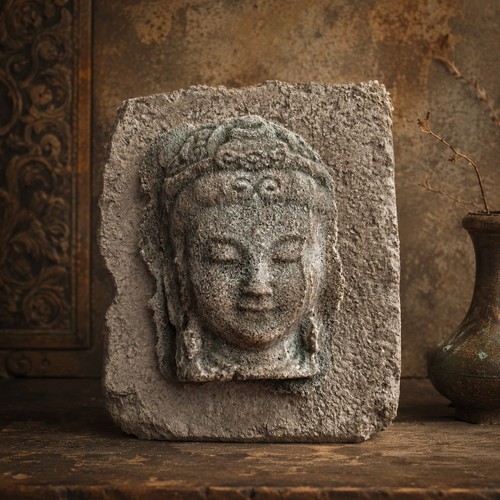 Relief indien buddha - relief,,