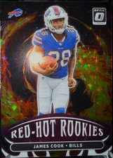 2022 James Cook RC Red Hot Rookies /25 Purple Stars