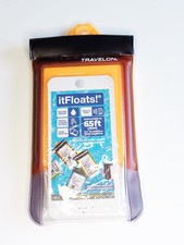 Travelon Schutzhülle Waterproof Schutztasche wasserdicht 12 x 20cm orange