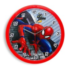 Spiderman Kinder Wand Uhr Mädchen Wanduhr Kinderzimmer Lernuhr Marvel Kinderuhr